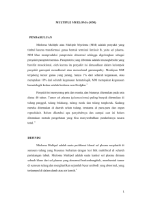 MULTIPLE MYELOMA (MM) PENDAHULUAN Mieloma Multiple