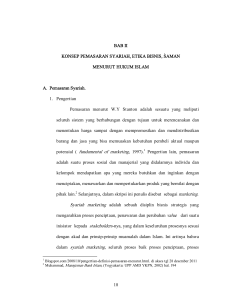 potensial ( fundamental of marketing Syariah marketing dalam