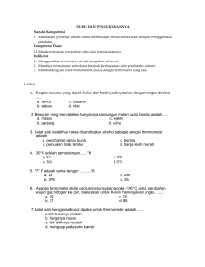 1. Segala sesuatu yang dapat diukur dan hasilnya