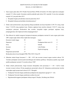 RESPONSI PENGANTAR EKONOMI MAKRO SELASA, 20