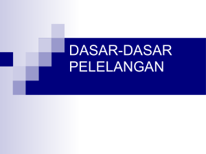 dasar-dasar pelelangan - Bagi-Bagi