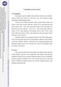 5 KESIMPULAN DAN SARAN 5.1 Kesimpulan