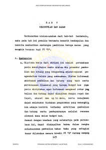 KESIMPULAN DAN SARAN Berdasarkan uraian