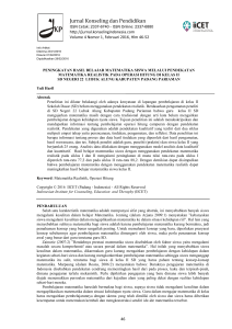 Jurnal Konseling d Jurnal Konseling dan Pendidikan