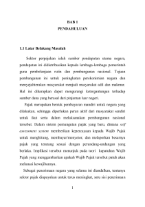 1 BAB 1 PENDAHULUAN 1.1 Latar Belakang Masalah Sektor