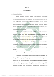 BAB IV ANALISIS DATA A. Temuan Penelitian Dalam penelitian