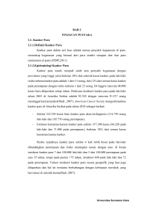 BAB 2 TINJAUAN PUSTAKA 2.1. Kanker Paru 2.1.1.Definisi Kanker