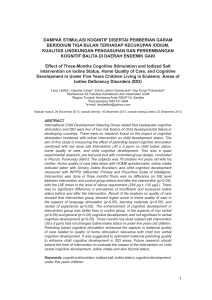 dampak stimulasi kognitif disertai pemberian garam beriodium tiga