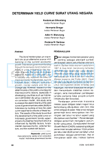 DETERMINAN YIELD CURVE SURAT UTANG NEGARA