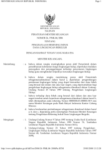 menteri keuangan republik indonesia