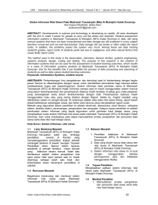 Sistem Informasi Nilai Siswa Pada Madrasah Tsanawiyah (Mts) Al