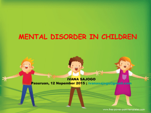 mental disorder in children