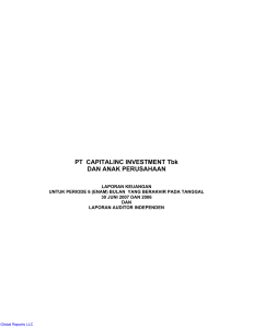 PT CAPITALINC INVESTMENT Tbk DAN ANAK