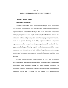 BAB II KAJIAN PUSTAKA DAN HIPOTESIS PENELITIAN 2.1