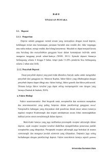 BAB II TINJAUAN PUSTAKA 2.1. Depresi 2.1.1. Pengertian Depresi