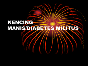 kencing manis/diabetes militus
