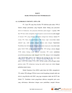 57 BAB IV HASIL PENELITIAN DAN PEMBAHASAN 4.1