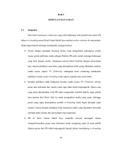 99 BAB 5 SIMPULAN DAN SARAN 5.1 Simpulan Dari hasil