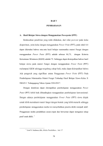 BAB V PEMBAHASAN A. Hasil Belajar Siswa dengan