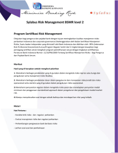 Sylabus Risk Management BSMR level 2