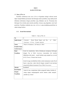 BAB 2 KAJIAN PUSTAKA 1.1 State of The Art