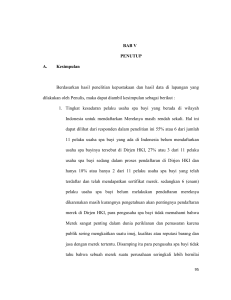 BAB V PENUTUP A. Kesimpulan Berdasarkan hasil