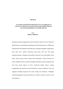 abstrak analisis faktor penyebab kegagalan kebijakan penataan