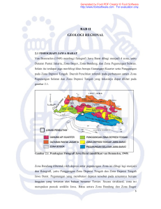 BAB II GEOLOGI REGIONAL