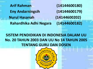 Arif Rahman (14144600180) Eny Andarningsih (14144600179