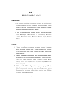 bab v kesimpulan dan saran