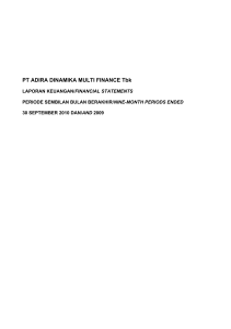 PT ADIRA DINAMIKA MULTI FINANCE Tbk