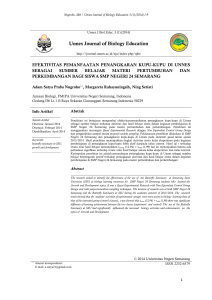 Unnes Journal of Biology Education