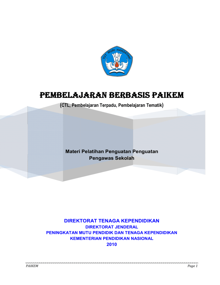 Pembelajaran Berbasis Paikem