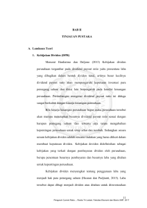 11 BAB II TINJAUAN PUSTAKA A. Landasan Teori 1. Kebijakan