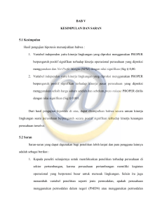 BAB V KESIMPULAN DAN SARAN 5.1 Kesimpulan Hasil pengujian