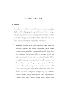 VI. SIMPULAN DAN SARAN A. Simpulan Berdasarkan hasil