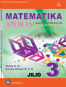Matematika Aplikasi 3, Jurusan IPA, Pesta E.S. dkk