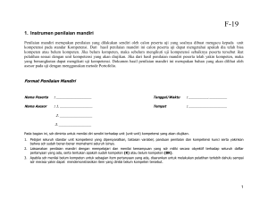 1. Instrumen penilaian mandiri