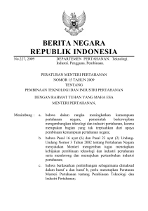 BERITA NEGARA REPUBLIK INDONESIA