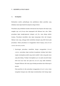 V. KESIMPULAN DAN SARAN A. Kesimpulan Berdasarkan analisis