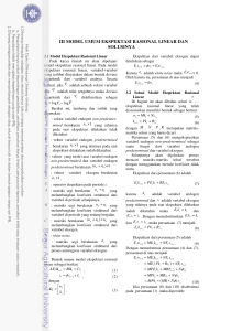 iii model umum ekspektasi rasional linear dan