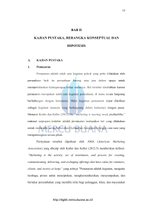 bab ii kajian pustaka, rerangka konseptual dan hipotesis