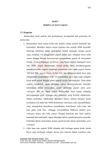 BAB V SIMPULAN DAN SARAN 5.1 Simpulan