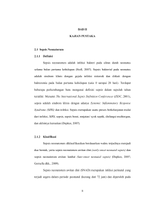 8 BAB II KAJIAN PUSTAKA 2.1 Sepsis Neonatorum 2.1.1