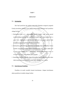 59 BAB V PENUTUP 5.1. Kesimpulan Dari hasil penelitian dan