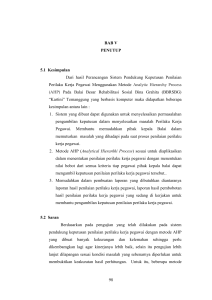 98 BAB V PENUTUP 5.1 Kesimpulan Dari hasil Perancangan