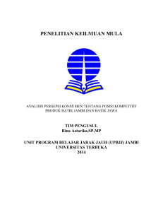 penelitian keilmuan mula - Universitas Terbuka Repository