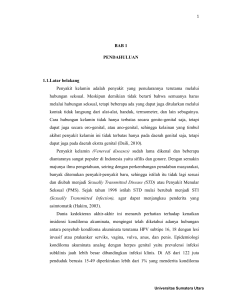 BAB 1 PENDAHULUAN 1.1.Latar belakang Penyakit kelamin