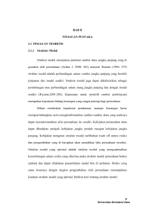 BAB II TINJAUAN PUSTAKA 2.1 TINJAUAN TEORITIS 2.1.1 Struktur