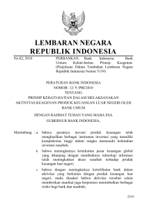 LEMBARAN NEGARA REPUBLIK INDONESIA